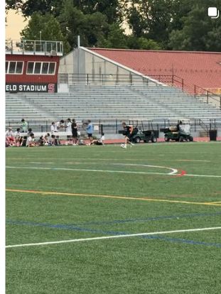 Tyler competing at a college ID camp