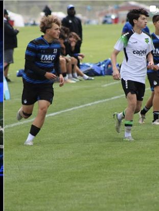 Tyler in match action for IMG Academy
